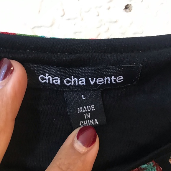 Cha cha vente 3/4 Sleeve casual dress SZ L - Picture 4 of 6